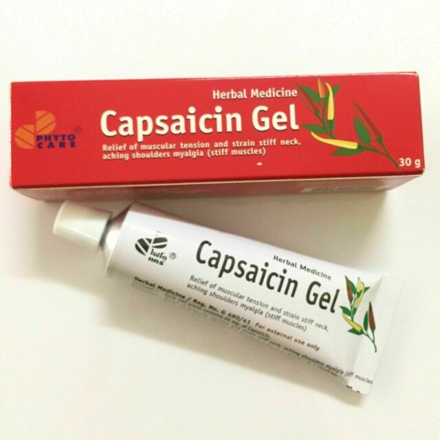 2x Capsaicin Hot GEL Herbal Capsicum 30g Relief Muscular Pain Arthritis ...