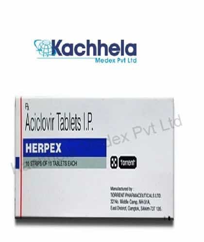 Acyclovir 800 MG Herpex 800mg Tablet DT, Packaging Type: Strips ...