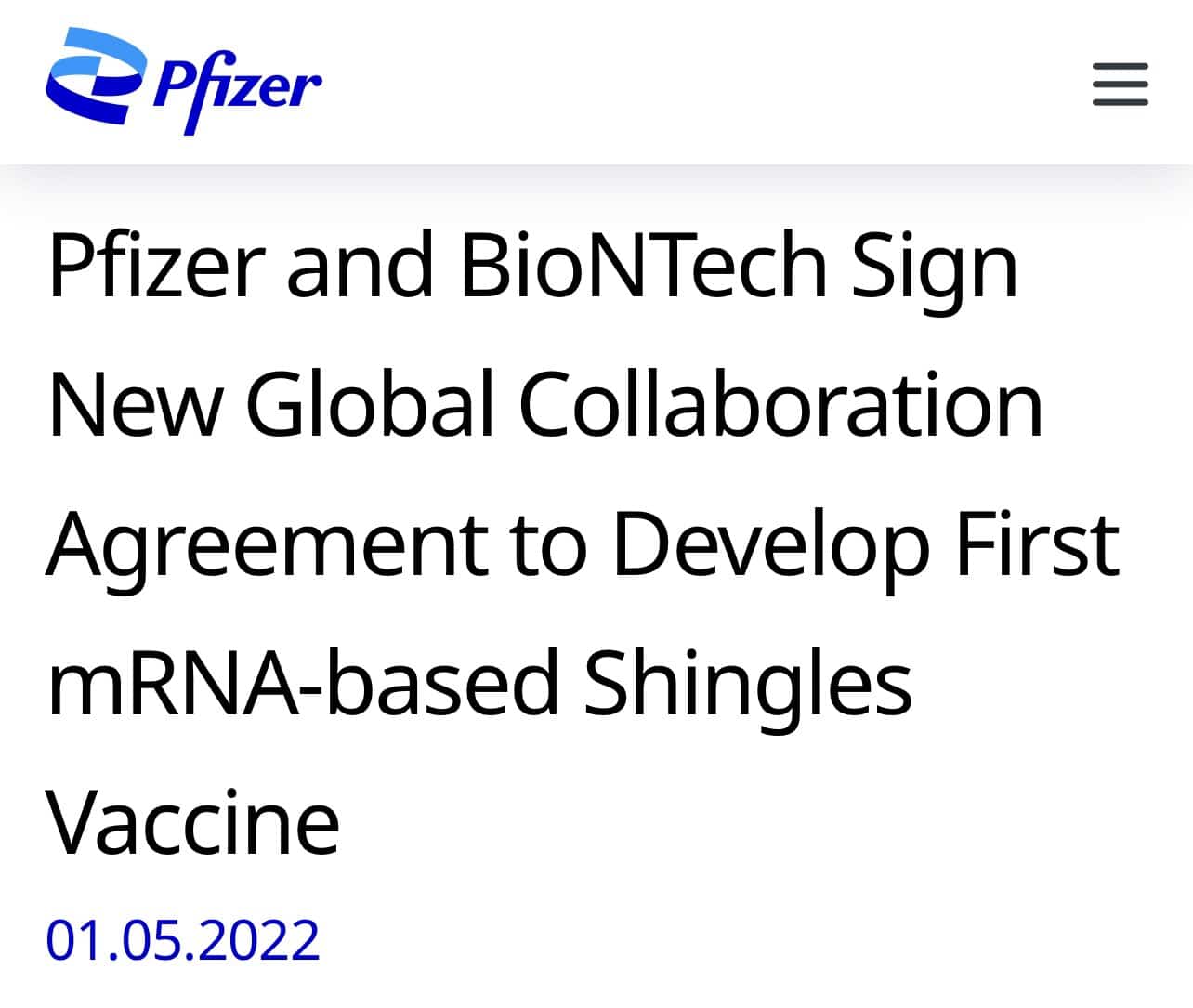 Chief Nerd on GETTR: Pfizer and BioNTech Sign New Global Collaboration ...