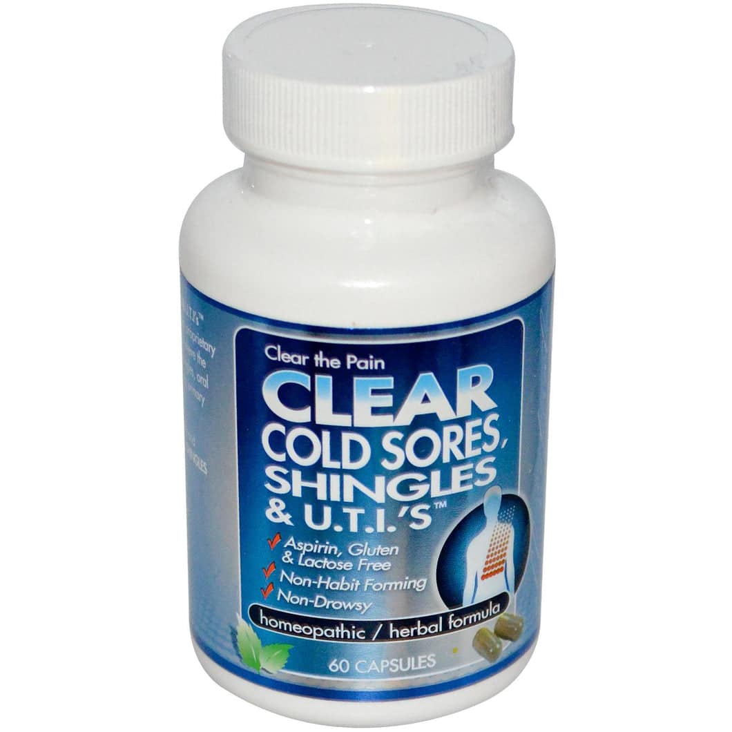 Clear Products, Clear Cold Sores, Shingles &  U.T.I