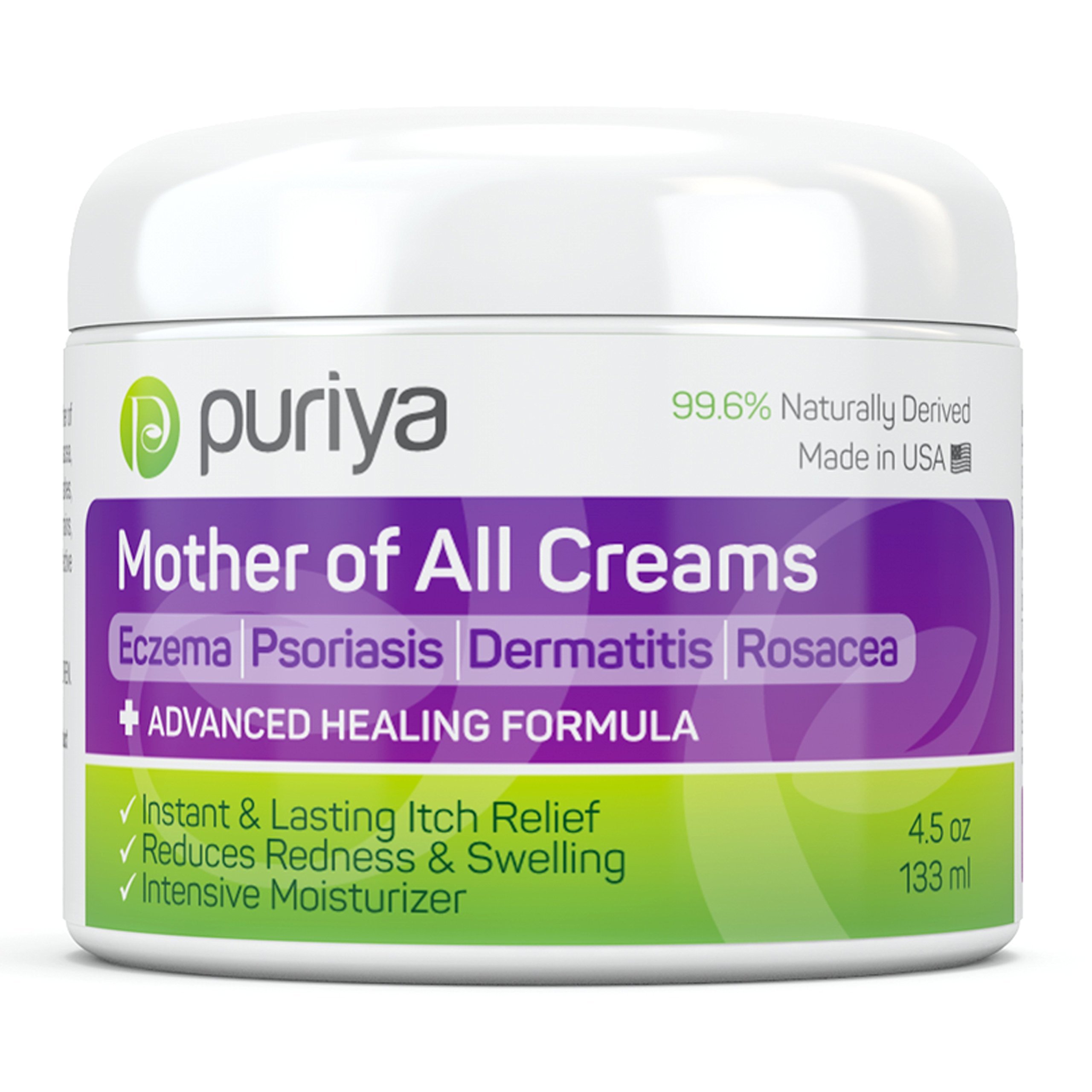 Puriya Cream For Eczema, Psoriasis, Rosacea, Dermatitis, Shingles and ...